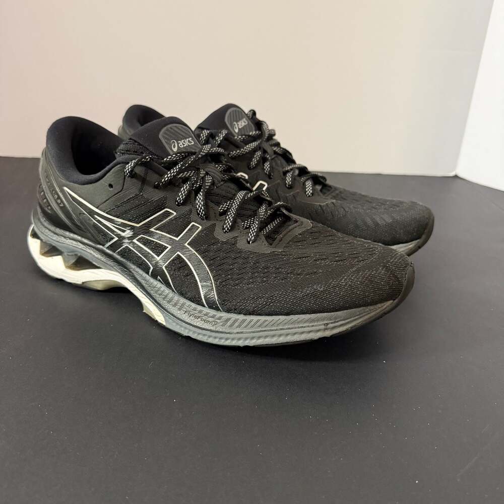 ASICS Women's Gel-Kayano 27 Running Shoes Black Pure Silver 1012A649